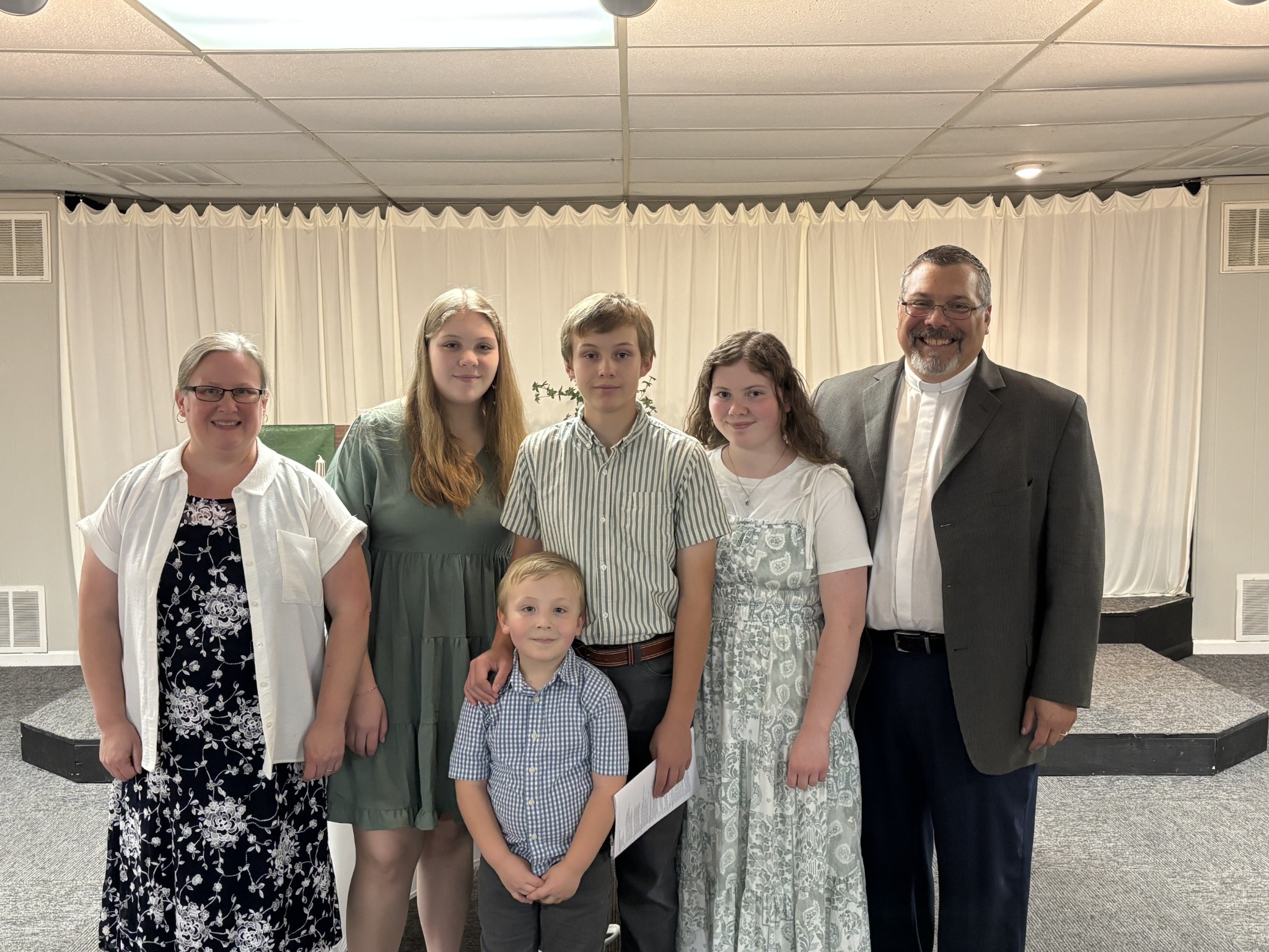Rev. Jason Biette with his family